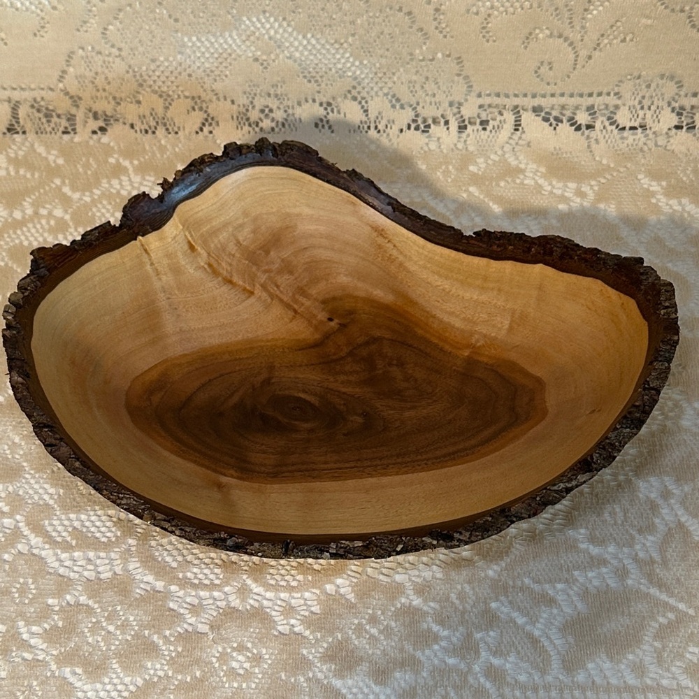 Walnut Live Edge Hand Made Bowl